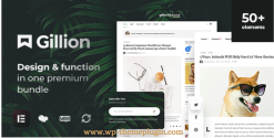 Gillion Multi-Concept Blog/Magazine & Shop Wordpress Amp Theme