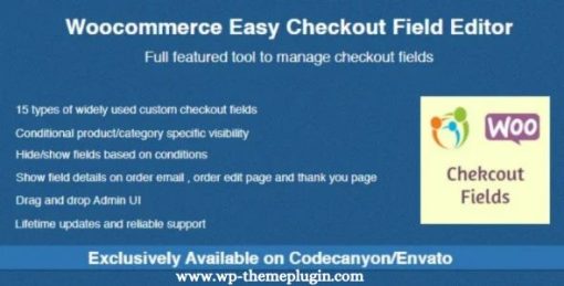 Woocommerce Easy Checkout Field Editor