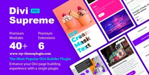 Divi Supreme Custom Divi Modules