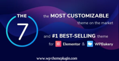 The7 wordpress theme website and ecommerce builder for wordpress