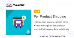 WooCommerce Shipping Per Product – Extension