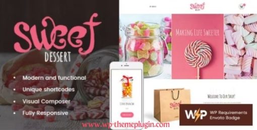 Sweet Dessert Theme | Candy Shop & Cafe WordPress