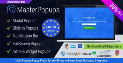 Popup Plugin For WordPress & Popup Editor – Master Popups For Email Subscription