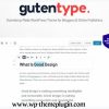 Gutentype Gutenberg Theme For Modern Blog