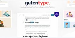 Gutentype Gutenberg Theme For Modern Blog