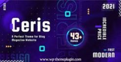 Ceris Magazine And Blog WordPress Theme