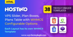 Hostiko WordPress Whmcs Hosting Theme