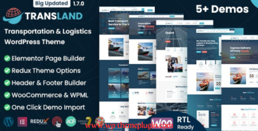 Transland transportation logistics wordpress theme