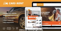Cars4rent auto rental taxi service wordpress theme