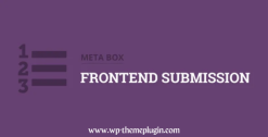 Meta Box Frontend Submission Extension