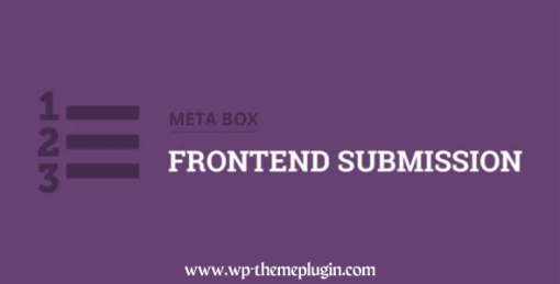 Meta Box Frontend Submission Extension