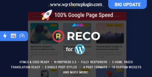 Reco – Minimal Lightweight AMP Theme for Freebies