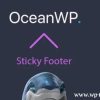 OceanWP Sticky Footer