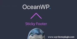 OceanWP Sticky Footer