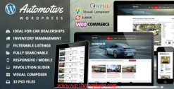 Automotive Theme Car Dealership Business WordPress Theme