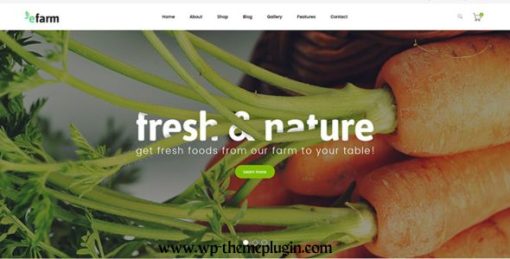 Efarm A Multipurpose Food & Farm WordPress Theme