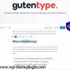 Gutentype Gutenberg Theme For Modern Blog