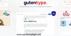 Gutentype Gutenberg Theme For Modern Blog