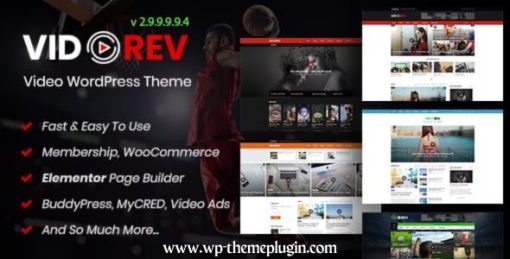 Vidorev Video WordPress Theme
