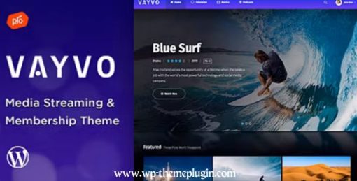 Vayvo Theme For Streaming And Membership