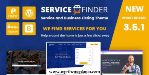 Service Finder – Provider and Business Listing WordPress Theme